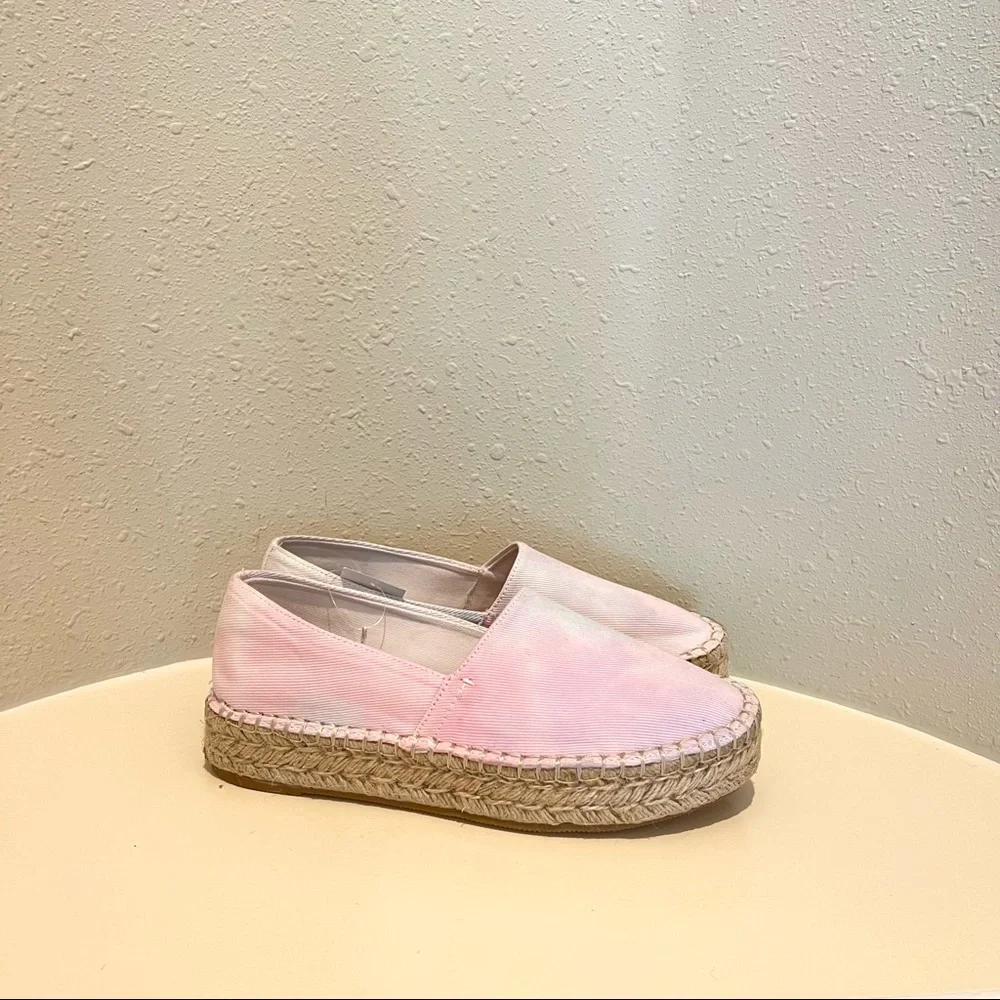 Anthropologie Splendid Laney Women’s Pastel Tie Dye Espadrille Size 8.5 NWT